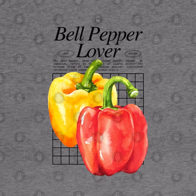 Bell Pepper Lover - Capsicums Gardening Plants by Millusti